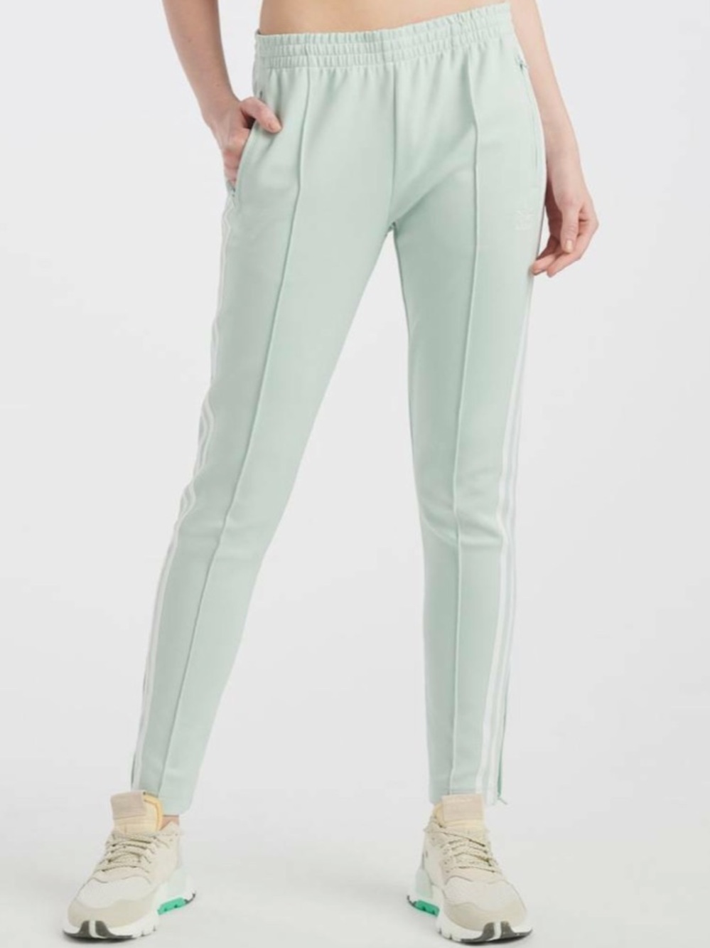 adidas Originals SST Superstar Track Pants Mint Vapour Green ED7572 Women’s L - Picture 8 of 11